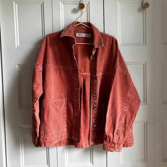 Zara Workwear Pink/Salmon Jacket - Picture 1 of 4